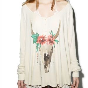 🏜WILDFOX DAHLIA LAGOON HENLEY THERMAL🏜